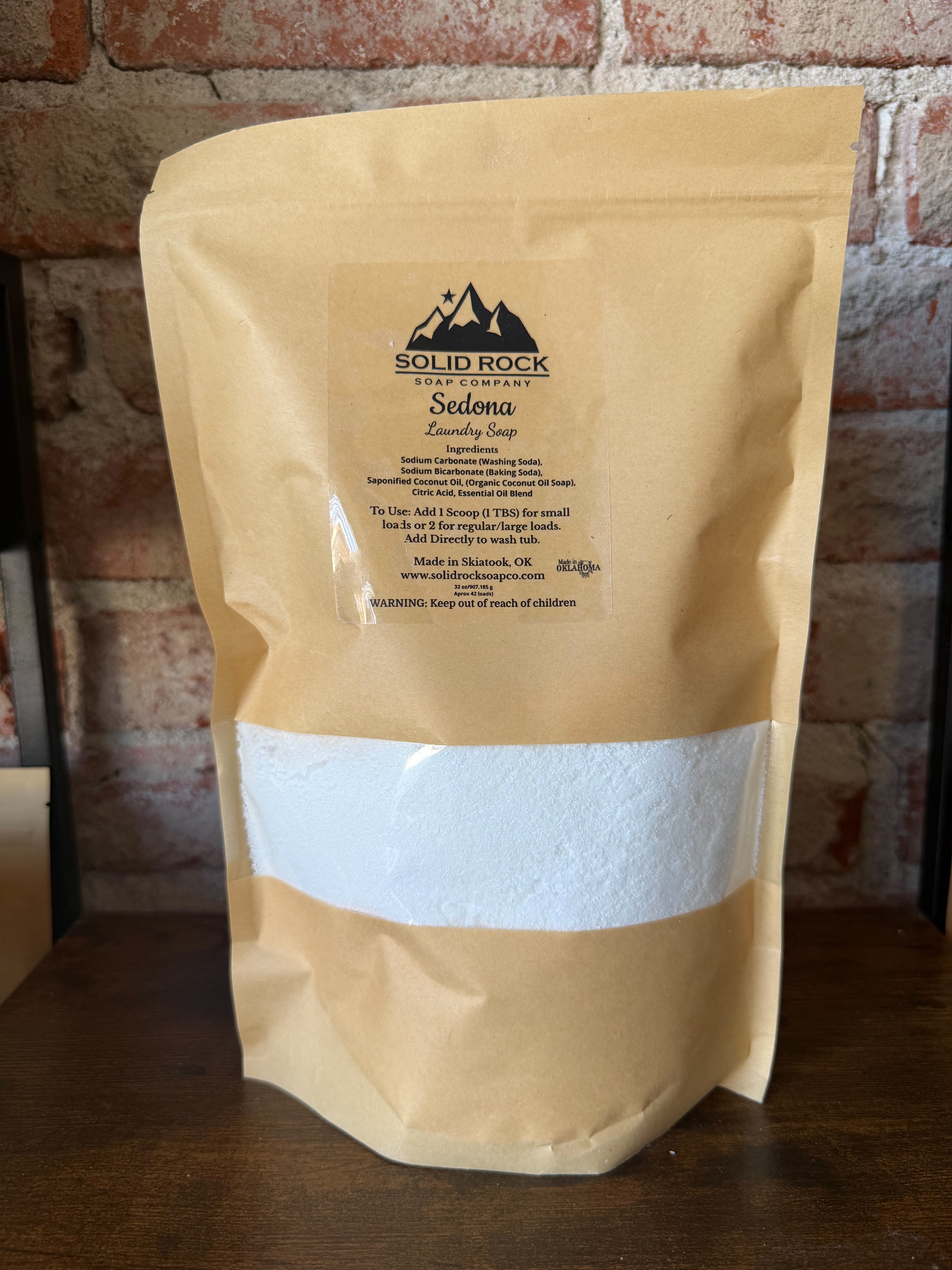 Sedona Laundry Soap Bag 32oz | Solid Rock Soap Co.